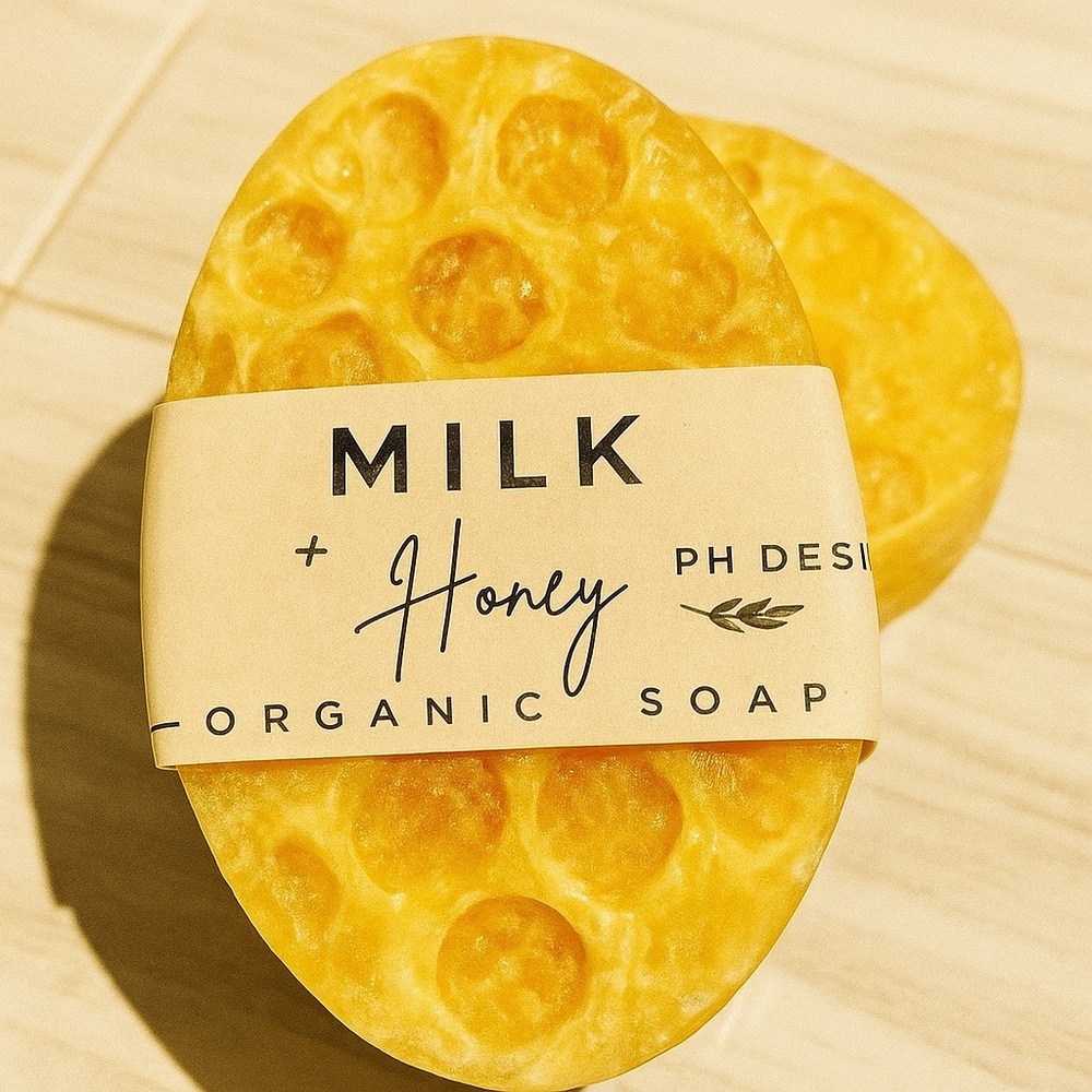 Milk and Honey Massage Soap-‎ with notes of honey & oats 5oz Bar Handmade